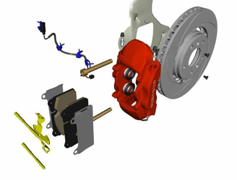 Image of REAR BRAKE SPRING AND PIN KIT