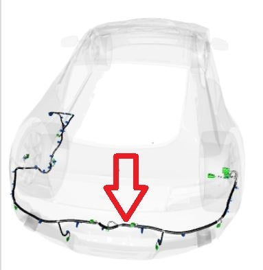 Image of REAR BUMPER WIRING HARNESS