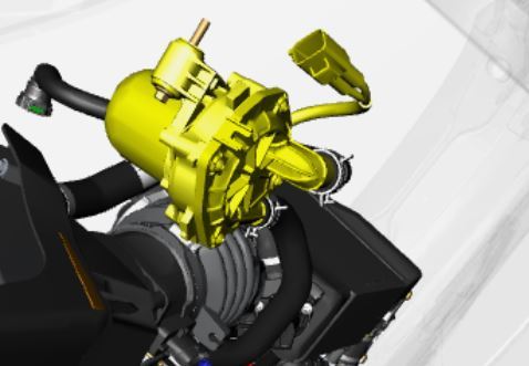 Image of SECONDARY AIR PUMP RIGHT HAND