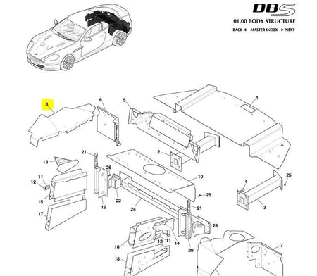 Image of REAR WHEEL ARCH INNER QUARTER PANEL