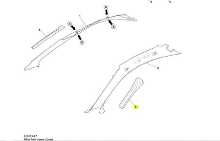 Image of LEFT HAND A PILLAR ENERGY ABSORBER