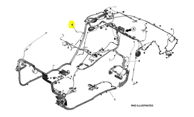 Image of CANT RAIL INTERIOR LIGHT LINK CABLE