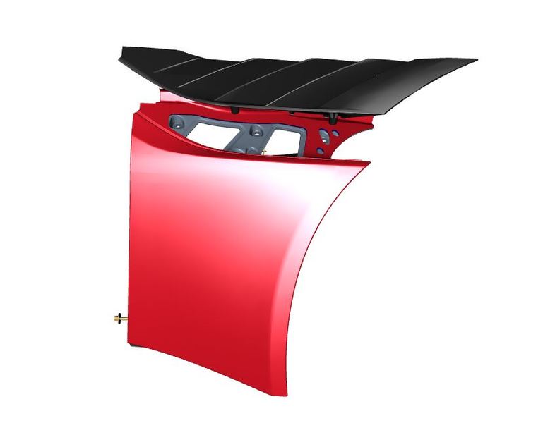 Image of RIGHT HAND FRONT WING FENDER PANEL