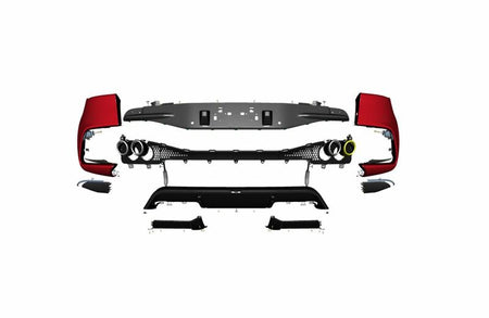 RHR OUTER BLACK EXHAUST TAILPIPE FINISHER