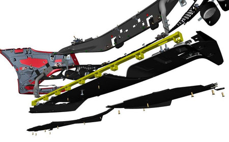 REAR BUMPER CENTRE BUMPER DIFFUSER BRACKET