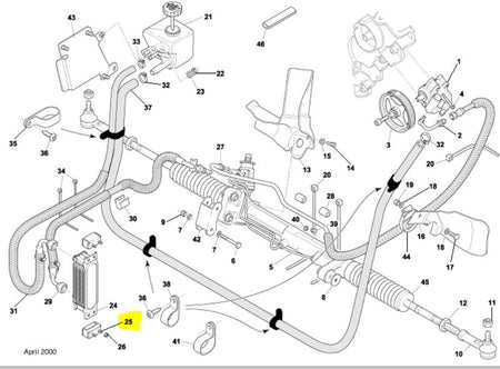 Image of OIL COOLER MOUNTING RUBBER 