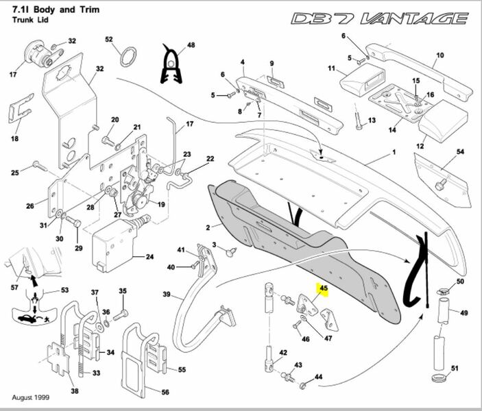 image 5 of bracket assembly,gas strut mounting