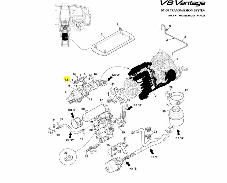 Image of TRANSMISSION SENSOR POSITION ACTUATOR