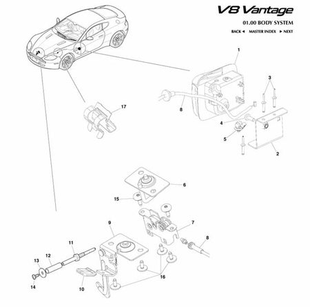 Image of BONNET STRIKER ASSEMBLY