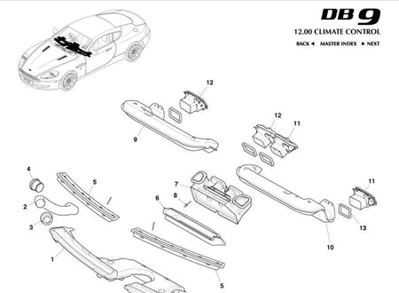 Image of RIGHT HAND DASHBOARD AIR DUCT