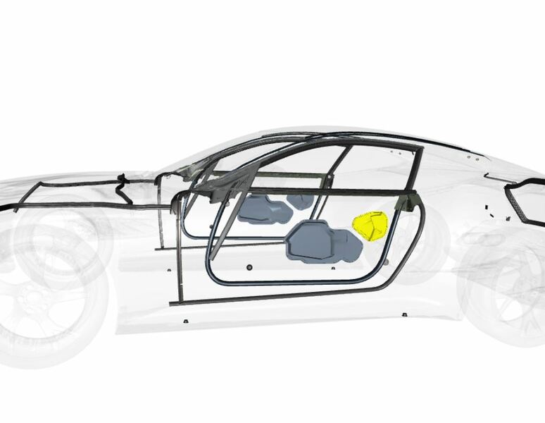 Image of LEFT DOOR WATER SHEDDER MEMBRANE
