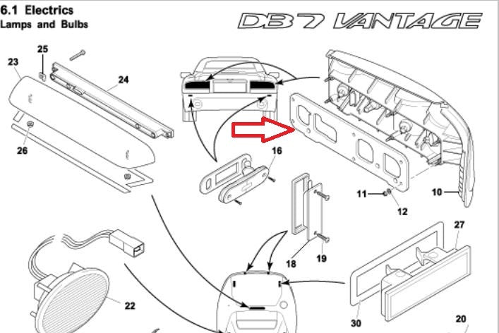 Image of LEFT REAR LAMP SEAL