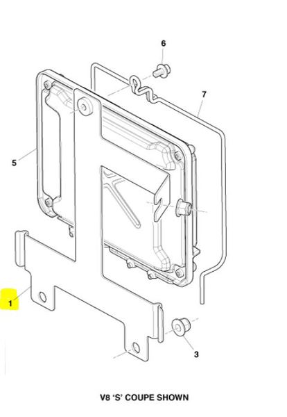 Image of TRANSMISSION CONTROL UNIT MOUNTING BRACKET PLATE
