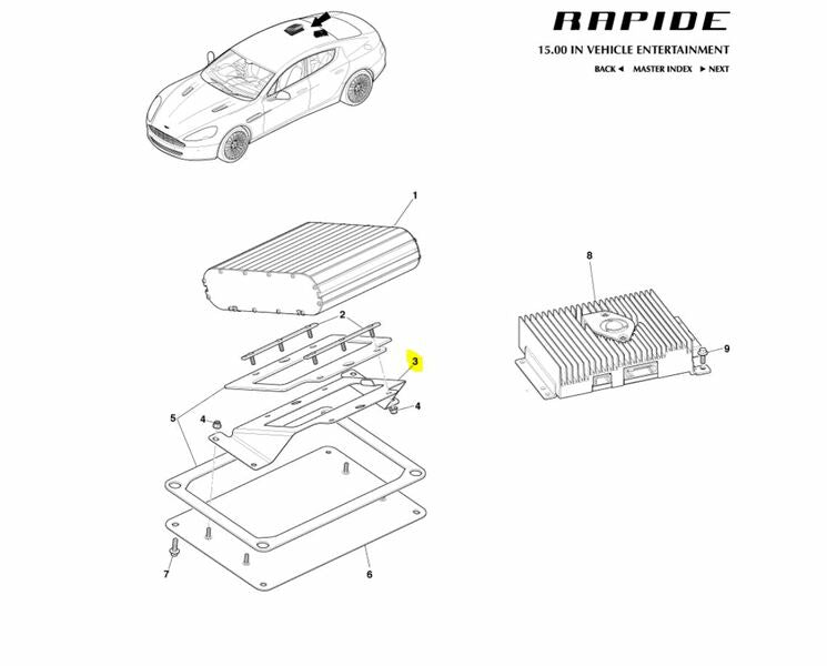 Image of B&O AMPLIFIER MOUNTING BRACKET