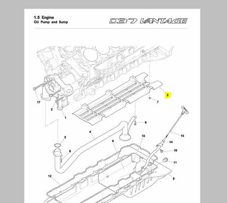 ENGINE OIL SUMP BAFFLE WINDAGE PLATE