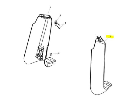 Image of LEFT HAND LOWER COWL TRIM FOR RIGHT HAND DRIVE MODELS