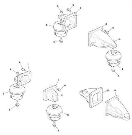 Image of ENGINE MOUNTING HYDRAMOUNT FRONT