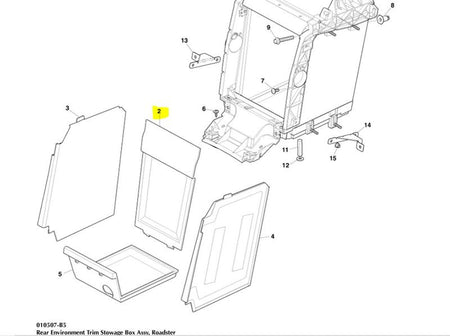 Image of REAR STOWAGE COMPARTMENT COVER