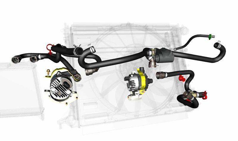 Image of ELECTRIC AUXILLARY WATER PUMP BRACKET STRAP