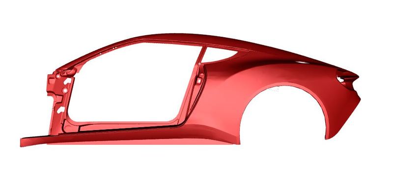 Image of CARBON FIBRE LEFT HAND BODYSIDE
