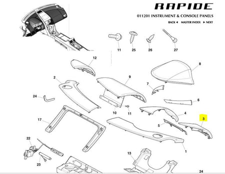 Image of DRIVERS SIDE DASHBOARD PANEL FOR AIR VENT