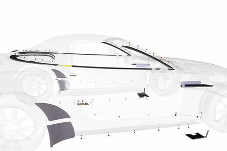 Image of RIGHT REAR QUARTER ROOF MOULDING TRIM