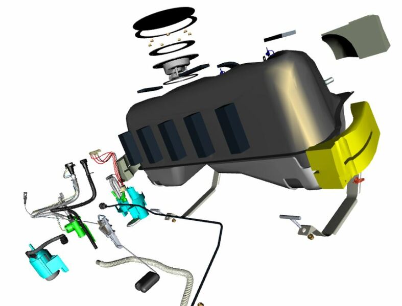 Image of FUEL TANK LOWER FOAM BLOCK LEFT HAND SIDE