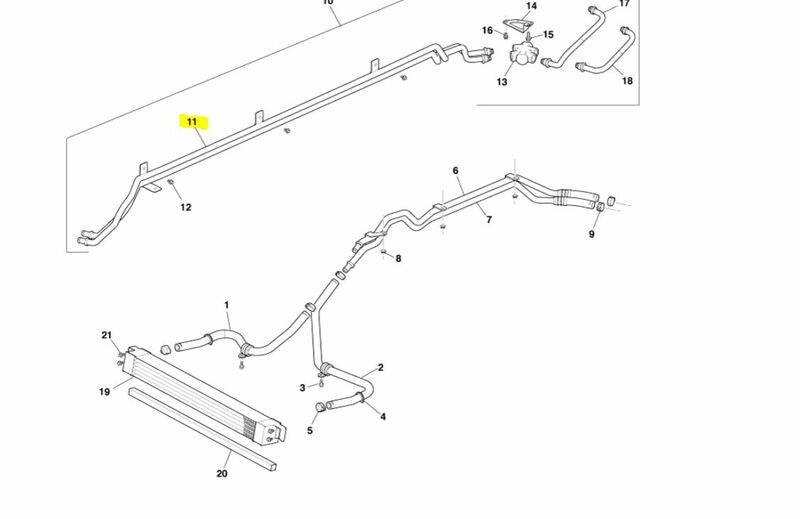 Image of TRANSMISSION COOLER TUBE PIPE SET
