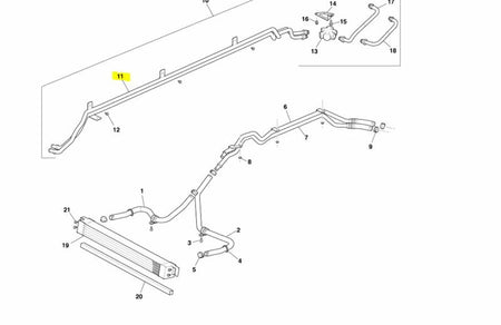 Image of TRANSMISSION COOLER TUBE PIPE SET