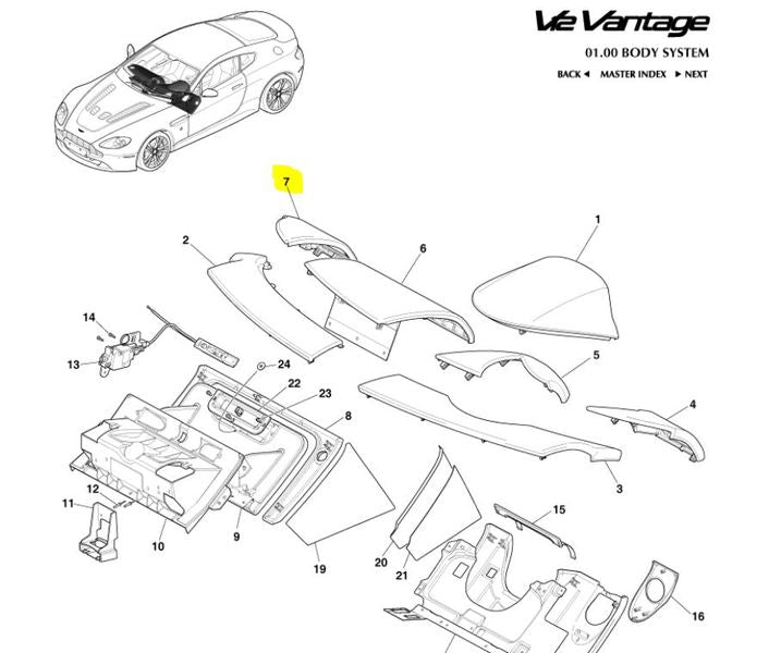 Image of RIGHT HAND SIDE LEFT HAND DRIVE UPPER DASHBOARD AIRVENT COVER