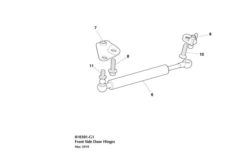 RIGHT HAND FRONT DOOR ARM ASSEMBLY BRACKET