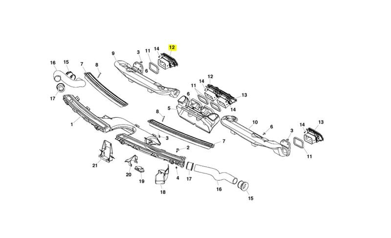 Image of RIGHT HAND AIR VENT REGISTER