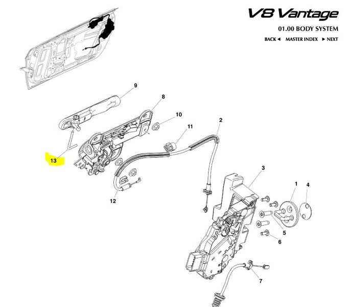 Image of PIVOT PIN OUTER DOOR HANDLE