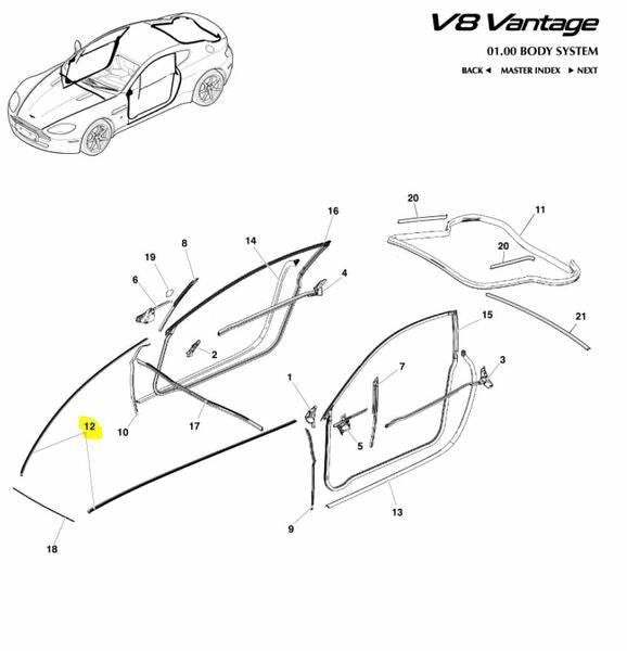 Image of FRONT BONNET HOOD SEALING DAMPER STRIP