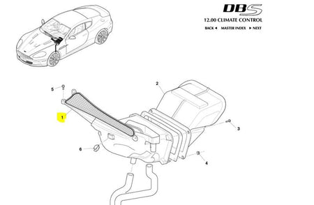 Image of HEATER AIR INLET DUCT HOUSING