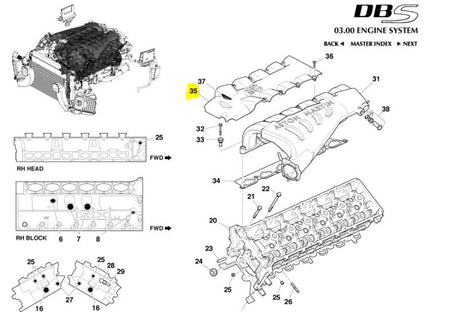 WHITE SUPPORT INTAKE MANIFOLD