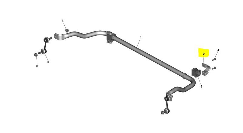 Image of REAR STABILIZER BAR ANTI ROLL BAR STRAP