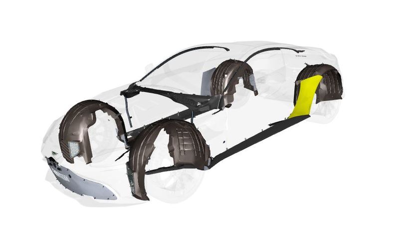 Image of LEFT HAND REAR QUARTER PANEL FENDER SATIN PROTECTIVE FILM
