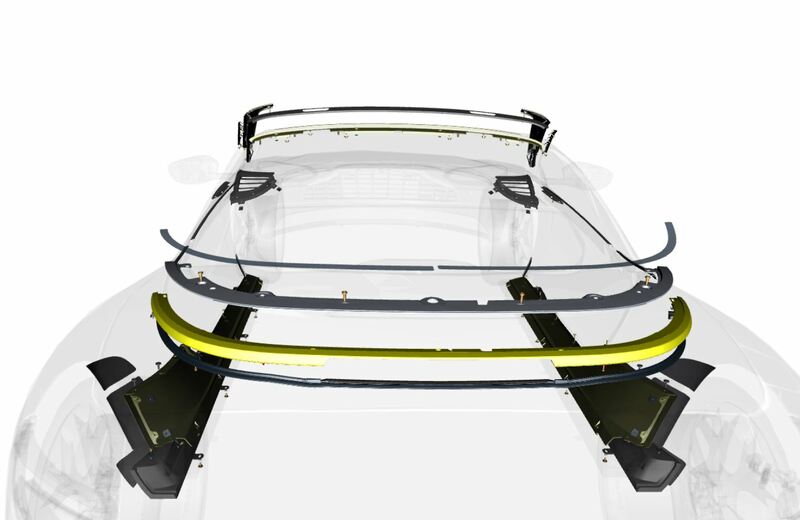 Image of REAR TONNEAU OUTER FINISHER MOULDING