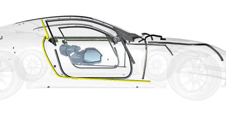 Image of RIGHT HAND DOOR MARGIN WEATHERSTRIP LOWER