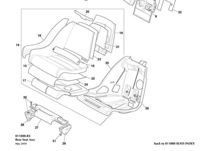 RIGHT HAND REAR SEAT BACK HEATING ELEMENT PAD