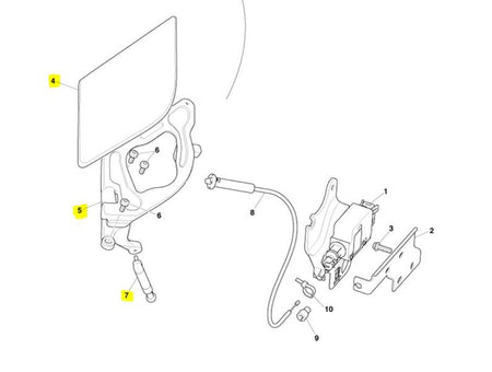 ROADSTER FUEL FLAP WITH HINGE