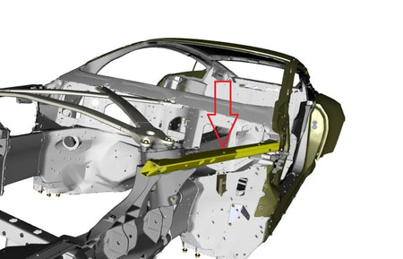 Image of LEFT FRONT SIDE BRACE