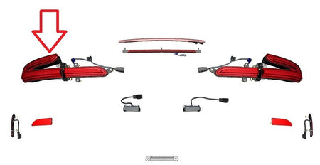 Image of REAR LIGHT LEFT HAND CLEAR SMOKED LENS FEDERAL