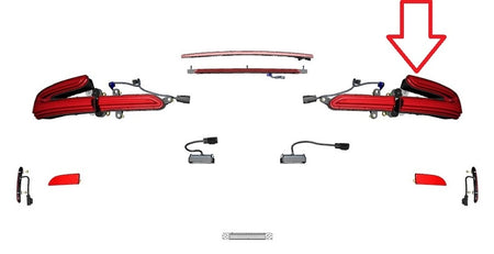 Image of REAR LIGHT RIGHT HAND CLEAR SMOKED LENS