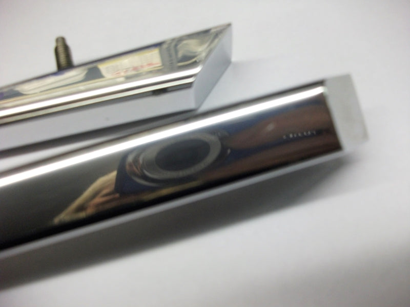 Image of CHROME  WING DOOR STRAKE SIDE FINISHER TRIMS - PAIR
