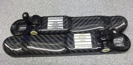 PAIR OF CARBON FIBRE DOOR HANDLE BLADES 