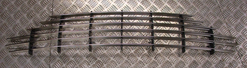6 SLAT RADIATOR GRILLE SHINY CHROME OPTION
