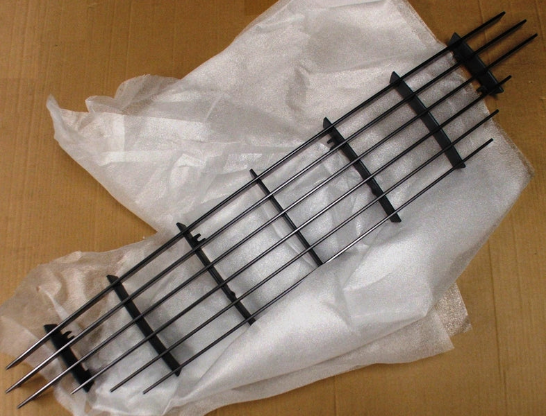 6 SLAT RADIATOR GRILLE STANDARD MATT PLATINUM FINISH