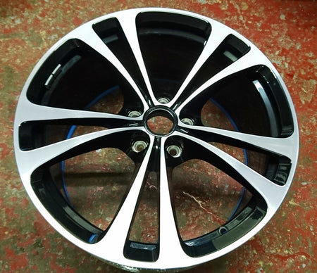 Image of 10 SPOKE FRONT WHEEL DIAMOND TURNED  BLACK